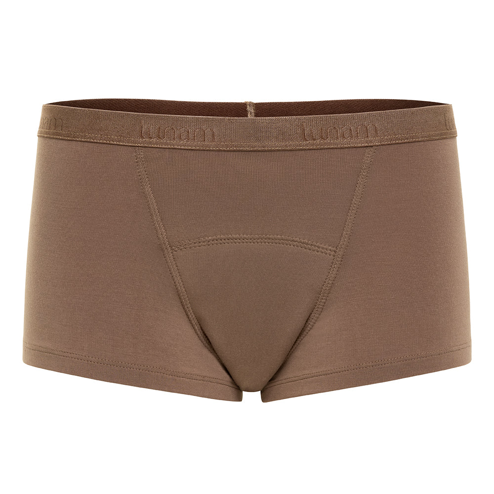 lunam boyshort brownie front